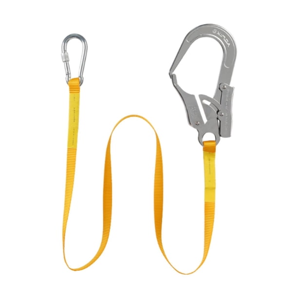 Cordón de protección contra caídas,Arnés de seguridad Cordón de protección contra caídas,Cordón absorbente con gancho para trabajos en gran altitud,Techo de escalera para