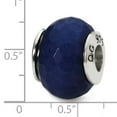 thumbnail image 2 of Beautiful Sterling Silver Reflections Dark Blue Quartz Stone Bead, 2 of 2