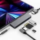 thumbnail image 1 of USB C Hub para iPad Pro M2 M1 11/12.9 2022-2018,7-en-1 Hub con 4K@60Hz,USB 3.0,3.5mm Jack,USB Tipo C, 1 of 6