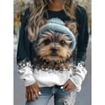 thumbnail image 2 of Sudadera con capucha de perro encantadora, sudadera de moda para mujer, abrigos para niña, sudadera con capucha de gato animal, ropa para mujer, jerséis kawaii Y2K Falls, cuello redondo, 2 of 5