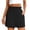 Black, variant on Linen Shorts for Women Summer Casual Elastic High Waist Wide Straight Leg Loose Fit Lightweight Beach Shorts with Pockets