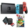 Nintendo Switch (Neon Blue/Red) with Super Mario 3D World + Bowser's Fury Game