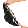 thumbnail image 2 of Satin Bonnet Children‘s Sleeping Cap Soft Night Adjustable Double Sleep Cap(Black), 2 of 5