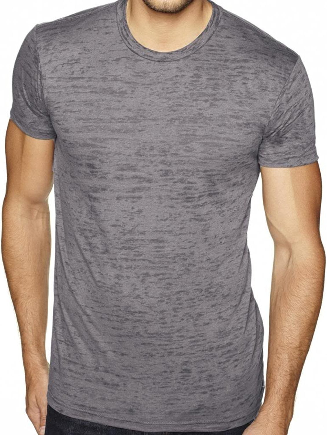 Men's Lightweight Burnout Yoga Tee Shirt - Gray