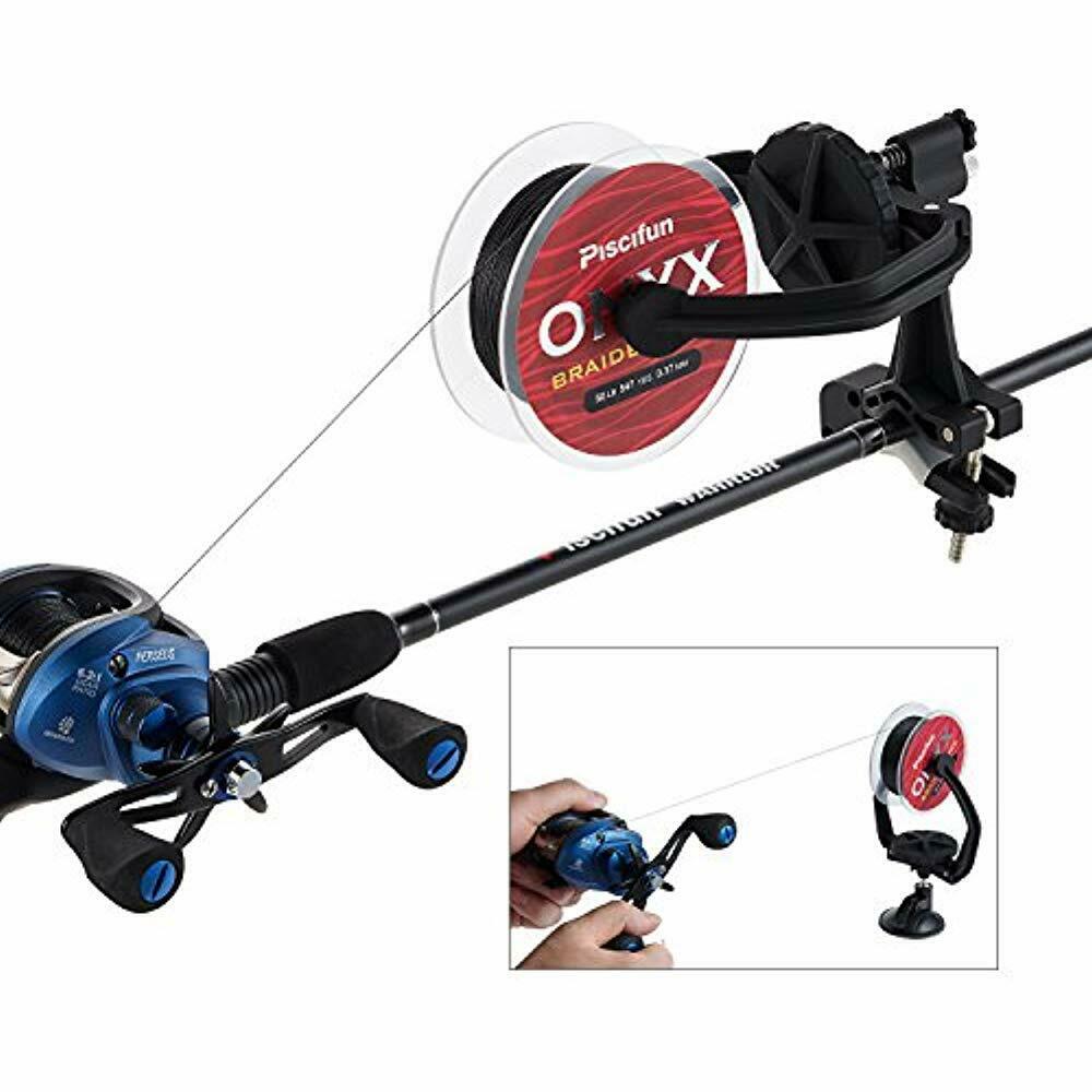 Homemade Fishing Line Spooling Station / I asked Santa for a line