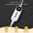thumbnail image 3 of WISHEAD Electric Heated Mattress Pad for Twin Bed, 9 Heat Settings Electric Bed Warmer, Auto-Off Timer, ETL Certified, Washable, Deep Pocket, Gray, 3 of 10