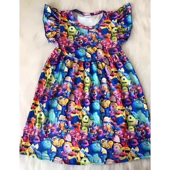 Disney Monster Inc Cotton dress Girl 12 months