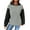 #01 Black, variant on Busydd Womens Hooded Sweatshirt Fashion Solid Color Ribbed Long Sleeve Shirts for Women Casual Lightweight Basic Hoodie Pullover Tops Fall Trendy Drawstring Pocket Half Hood Half Holy Sweatshirt