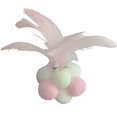 thumbnail image 2 of Cat Ball Toy Interactive Fake Feather Soft Cat Toy Cat Chew Toy Kitten Bell Toy, 2 of 10