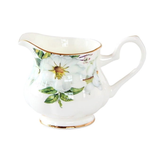 Ceramic Milk Pitcher With Handle And Drip Spout Home Multi-Use Sauce Pot Gravy Boat