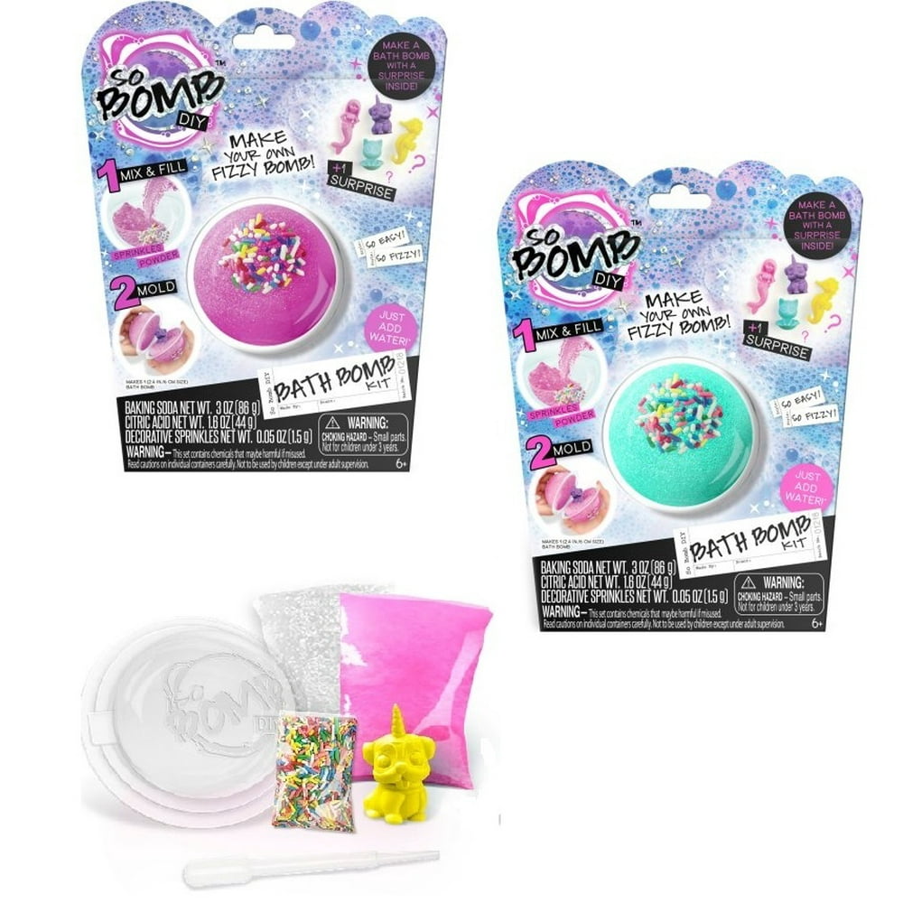 So Bomb DIY Bath Bomb Kit Blister 2Pack (Random Colors)