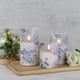 thumbnail image 4 of Velas sin llama Romance Hydrangea Glass con temporizador remoto, 4 of 9