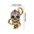 thumbnail image 4 of Minnieouse Broches para hombres y mujeres, alfileres esmaltados con diamantes de imitación de calavera, broche de traje con purpurina, joyería, adornos de Type3 NO3 Minnieouse AP004649-01, 4 of 6