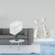 thumbnail image 2 of caso de tejido,Caja de almacenamiento de papel higiénico para montaje en pared,Soporte de pared acrílico para papel higiénico y toallas,Figura de gato,Esculturas de gatos de pareja,figura, 2 of 8