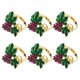 thumbnail image 3 of Purple Grape Napkin Rings Set Zinc Alloy for Dinner Table Decoration Elegant and 6pcs, 3 of 4
