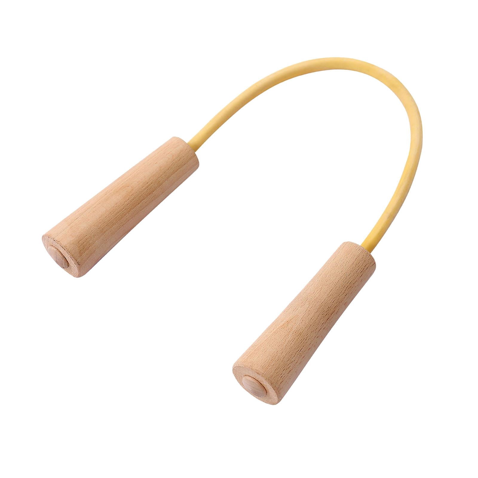 Baoblaze Resistance Band with Wooden Handles Gym Muscle Training Fitness Elastic for Arms