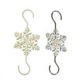 thumbnail image 5 of Egymen 10pcs Elegant Gold and Snowflake Design Christmas Ornament Hooks, 5 of 7