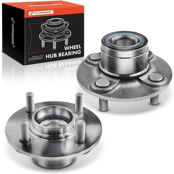 A-Premium 2 x Rear Wheel Bearing and Hub Assembly with 4-Lug Compatible with Nissan Sentra 1991-1999, NX 1991-1993, 200SX 1995-1998, Replace # 512025