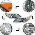 thumbnail image 2 of LABLT Pair Headlights for 2012-2014 Toyota Camry [SE Style] Halogen Type Black LH+RH, 2 of 6