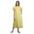 thumbnail image 5 of Moomaya Solid Round Neck Nursing Sleepwear For Women Cotton Nightdress, 5 of 6