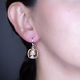 thumbnail image 3 of Arete para Mujer con Cristal Swarovski  en Forma de Cuadrado– Bañado en Rodio– Arete Elegante y Brillante, Aretes de Mujer de Moda– Joyería para Mujer de Moda– Regalo especial Ortiz Espinosa Temporada, 3 of 3
