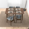 thumbnail image 2 of Adam Modern Solid Wood Walnut Dining Room & Kitchen Table and Chair Set of 4, 2 of 7