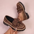 thumbnail image 6 of SACFOF Loafers for Women Comfort Round Toe Slip On Anti Slip Low Chunky Heel Penny Loafers for Work Daily Casual Dressy, 6 of 6