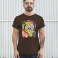 thumbnail image 3 of Tee Hunt Dogs Speak to Those Who Listen T-Shirt Dean Russo Neon Pet Men's Tee, Brown, Large, 3 of 5