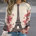 thumbnail image 2 of Eiffel Tower Mom Sweatshirt For Women Long Sleeve Pullover, 2 of 7