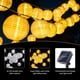 thumbnail image 5 of Guirnalda de luces LED solares para exterior, 6,5 m, paquete de 30 LED de nailon para fiestas, Navidad, jardín, patio, Halloween, decoración (blanco cálido), 5 of 5