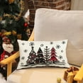 thumbnail image 5 of Christmas Pillow Covers 12x20 Inch,Outdoor Christmas Tree Decorations Pillows Decorative Throw Pillow Cases Winter Xmas Lumbar Cushion Covers for Home Decor Couch Holiday(2-12), 5 of 6