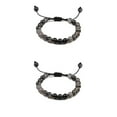 thumbnail image 1 of Decodeary Stackable Collection Bracelet For Men And Women Natural Gemstones Beads Minimalist Bracelet For Women Beads Bracelet Black dragon pattern 2Set, 1 of 6