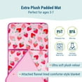 thumbnail image 2 of Wildkin Velour Nap Mat for Toddler Boys and Girls (Strawberry Patch), 2 of 8