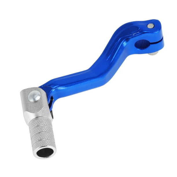 Palanca de cambio de motocicleta plegable para Kayo T2, aleación de aluminio, palanca de cambio azul con cabeza plateada