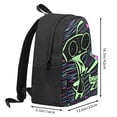 thumbnail image 3 of Invader Zim Gir Laptop Backpack School Bag Large Capacity Casual Daypack Student Satchel Bookbag Outdoor Knapsack Rucksack, 3 of 8