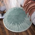 thumbnail image 6 of yulier Round Area Rug, 23.62inch Circle Carpet for Bedroom Living Room, Soft Rug Indoor Modern Carpet, Decorative Floor Rug, Washable, Non Slip, 6 of 6