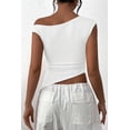 thumbnail image 2 of Remera PRETTYGARDEN 2025 Crop Top con Hombros Descubiertos y Fruncido XL, 2 of 8