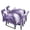 Purple White Marble, variant on TSOVTHRID Vintage Plant Leaf Print 5 Pcs Tablecloth Chair Covers Set, Rectangle Table Cloth Washable Seat Protector with Elastic Bottom for Kitchen Banquet Party Decor