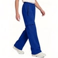 thumbnail image 4 of BXJX Boys Cargo Sweatpants, Elastic Waist Multi‑Pocket School Straight Leg Kids Casual Pants Blue Size 7-8 T, 4 of 6