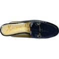 thumbnail image 5 of Sam Edelman Linnie Royal Navy Chain Embellished Slip On Almond Toe Flat Mules (Royal Navy, 6.5), 5 of 6
