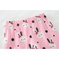 thumbnail image 4 of Little hand Toddler Girls Long Sleeve Sleepwear Rabbit Pajamas Set Pjs 7t, 4 of 5