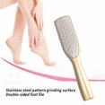 thumbnail image 2 of Care Stainless Steel Double-sided Foot File Scraper Professional Rasp Professional Foot Callus Dead Skin Pedicure Tool Feet Men Remover Lady Black, 2 of 9
