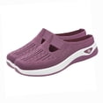 thumbnail image 6 of YHAJDS Women's Slip On Sandals Closed Toe Half Slip Breathable Mesh Soft Sole Indoor Outdoor Home Daily, 6 of 10
