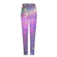 thumbnail image 6 of Feancey Today's On Sale Mardi Gras Workout Leggings for Women Seamless Scrunch Tights Tummy-Control Yoga Sport Leggings Trendy Sequin Print Carnival Party Skinny Pants Multicolor L, 6 of 6