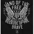 thumbnail image 2 of Land of the Free Because of the Brave Sweatshirt for Men or Women Brisco Brands M, 2 of 6