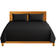 thumbnail image 1 of Sábanas Matrimoniales Lisas We2 Dream 100% Algodón Color Negro Obsidiana 4 Piezas, 1 of 10