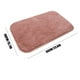 thumbnail image 3 of Alfombra de Baño de Pelo Alto - Felpudo de Poliéster Suave, Ultra Absorbente y Antideslizante para Suelo de Baño, Alfombra Gruesa y Lavable para Puerta e Inodoro, Estilo Moderno, 24x16 pulgadas, 3 of 6