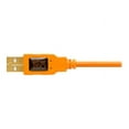 thumbnail image 3 of Tether Tools Pro 15' USB 2.0 A Male to Mini-B 5 Pin Gold Plated Cable, High-Visibility Orange, 3 of 6