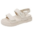thumbnail image 1 of Sandalias Suela Gruesa Doble Correa para Mujer Antideslizantes Ajustables, 1 of 8