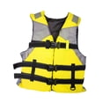 thumbnail image 4 of S SERENABLE Life Jacket Adjustable Straps Adult Life Vest for Kayaking Canoeing Boating XL Yellow, 4 of 9